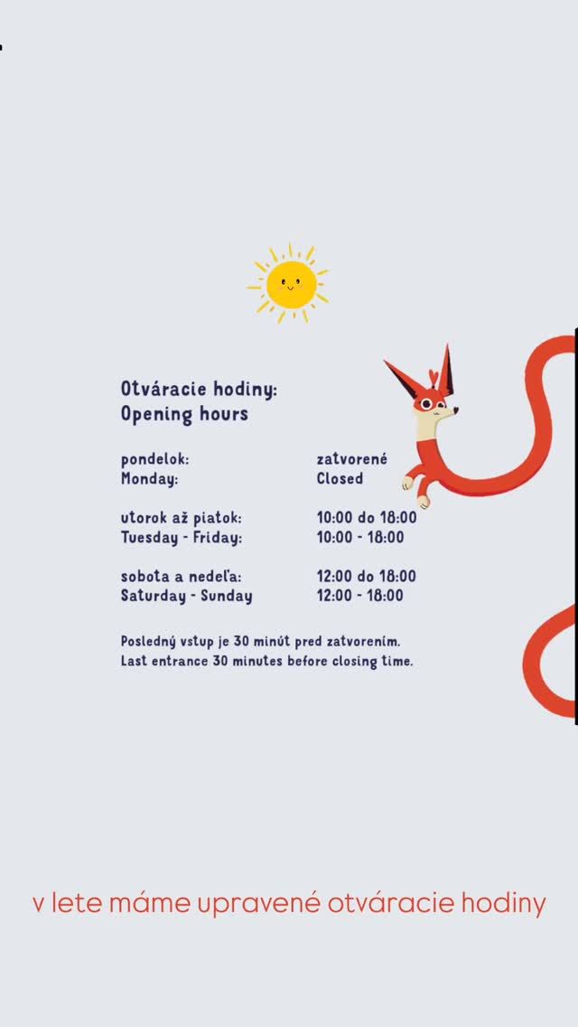 BIBIANA má v lete upravené otváracie hodiny! ☀️

P...